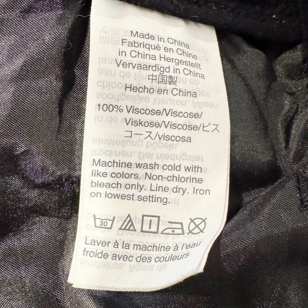 Madewell | 100% Viscose Track Trousers in True Black Sz. S - Picture 6 of 7